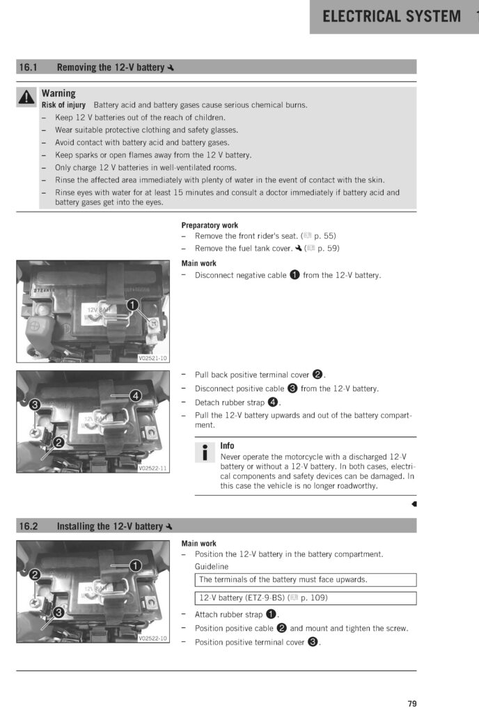 KTM RC 125 Maintenance Schedule (Service Intervals)