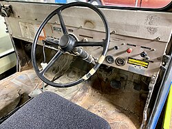 Dashboard and interior of 1976 DJ-5D
