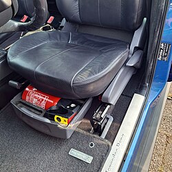 Fire extinguisher in a box, factory option