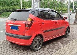 Rear view of the Changan BenBen Sport I.