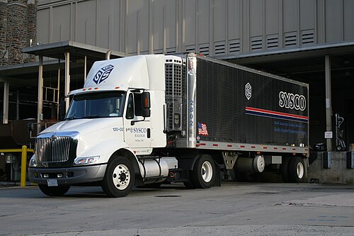 A CE300 school bus made by IC Corporation transporting Houston ISD students