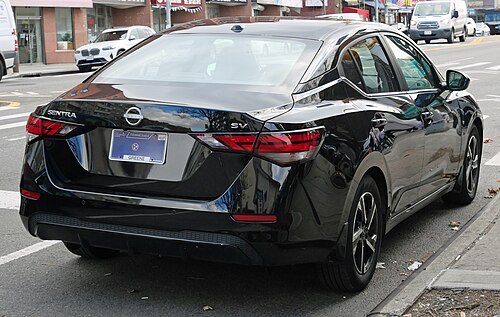 2024 Sentra SV (facelift, rear view)