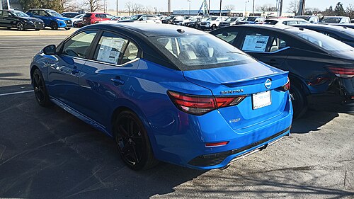 2024 Sentra SR (facelift, rear view)