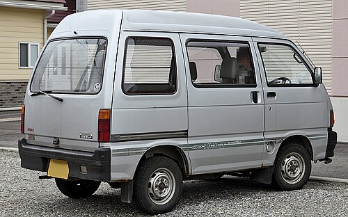 Hijet light van, rear view (Japan)