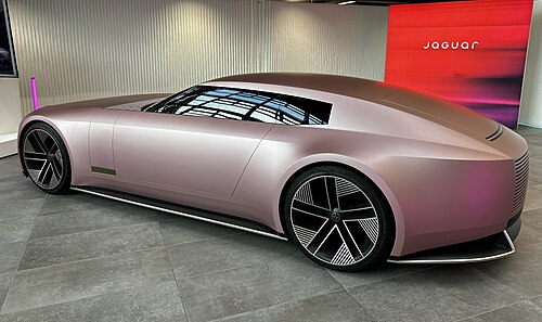 A side view of the Jaguar Type 00 concept car