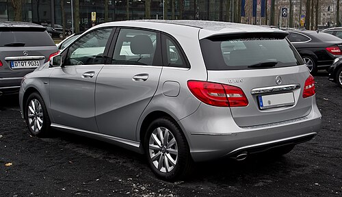 2012 Mercedes-Benz B 180 BlueEFFICIENCY (pre-facelift; rear)