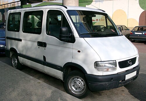 Opel Movano A (1998–2003), low roof, short wheelbase minibus