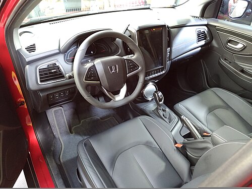The interior of a Luxgen U5