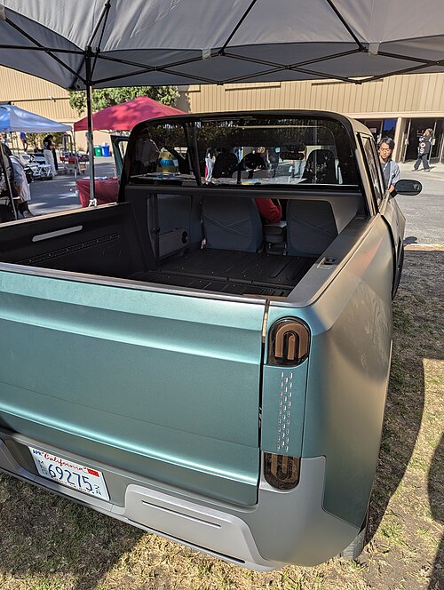 Rear view with midgate folded down