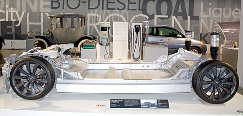 Chassis of an electric sedan car