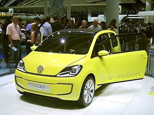 Volkswagen E-up concept car as shown at the IAA 2009