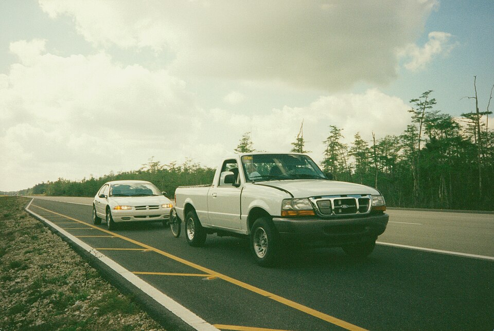 Driveability testing being conducted at the Ford Florida Evaluation Center, Naples, Florida USA.
